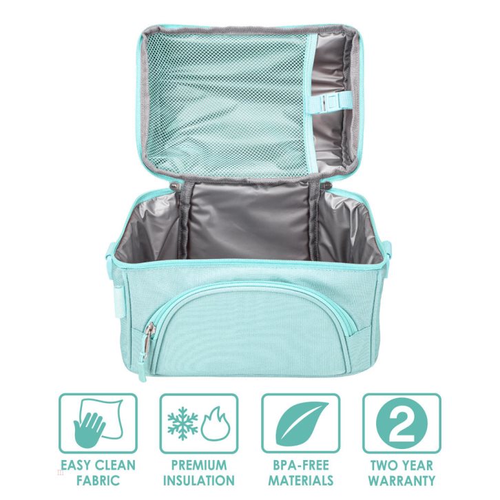 Light Turquoise Bentgo Deluxe Adults Lunch Bag USA | 596127PFB