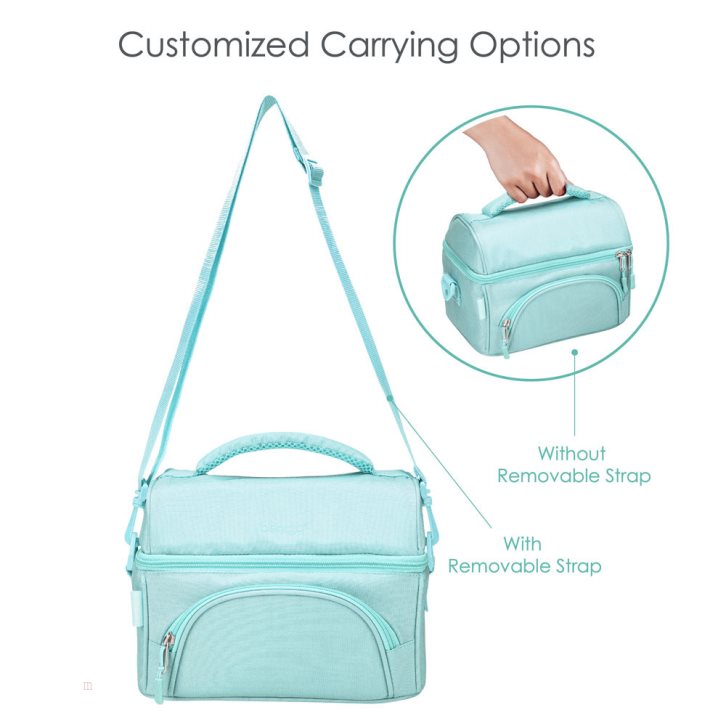 Light Turquoise Bentgo Deluxe Adults Lunch Bag USA | 596127PFB