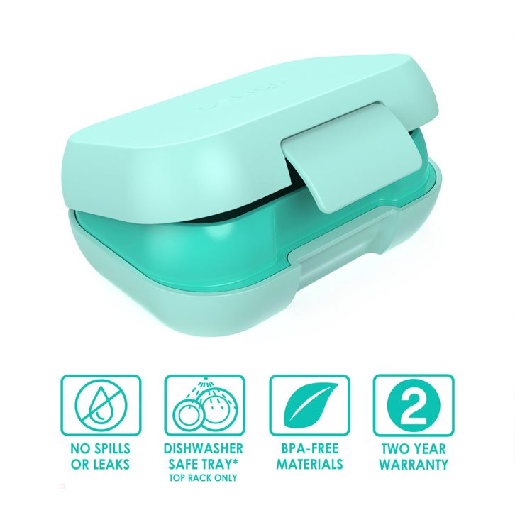 Light Turquoise Bentgo Kids' Snack Container USA | 689230CXN