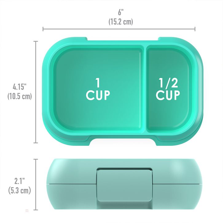 Light Turquoise Bentgo Kids' Snack Container USA | 689230CXN