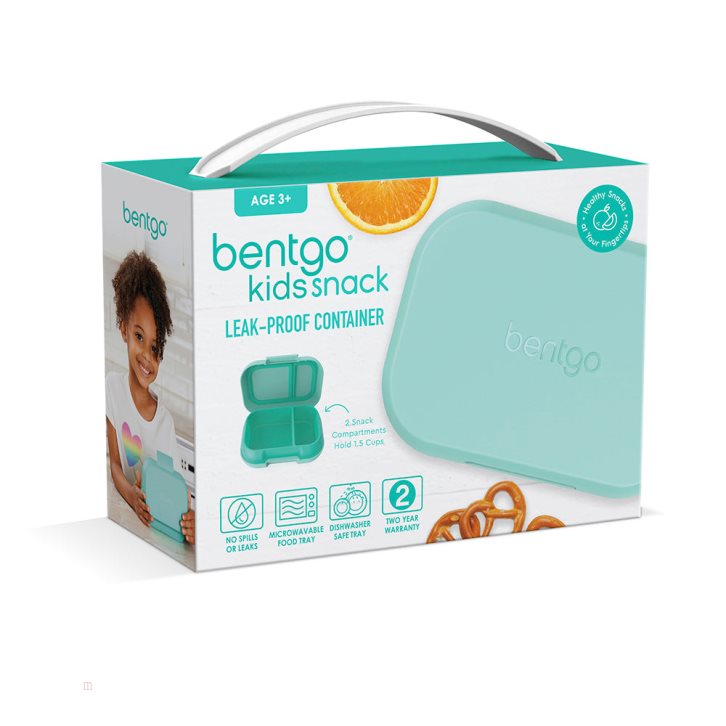 Light Turquoise Bentgo Kids' Snack Container USA | 689230CXN