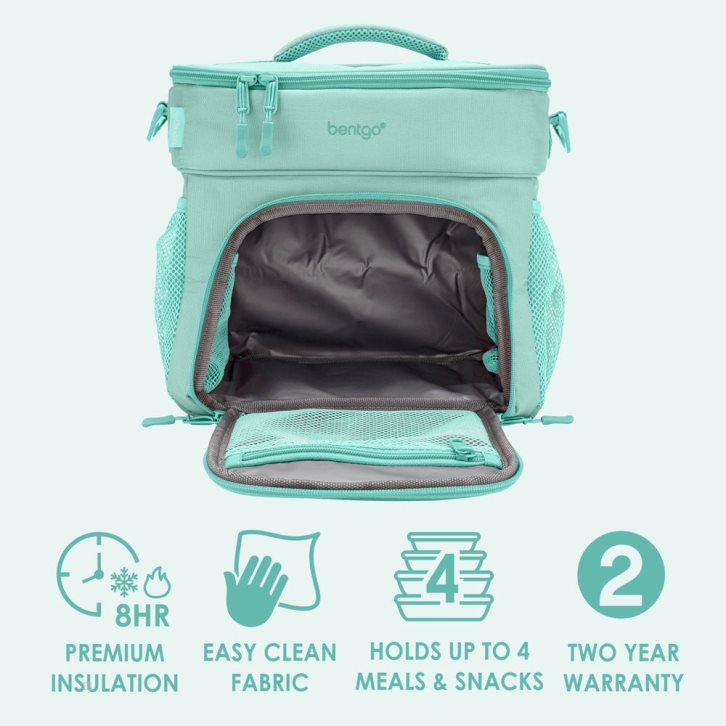 Light Turquoise Bentgo Prep Deluxe Multimeal Adults Lunch Bag USA | 270961EVT