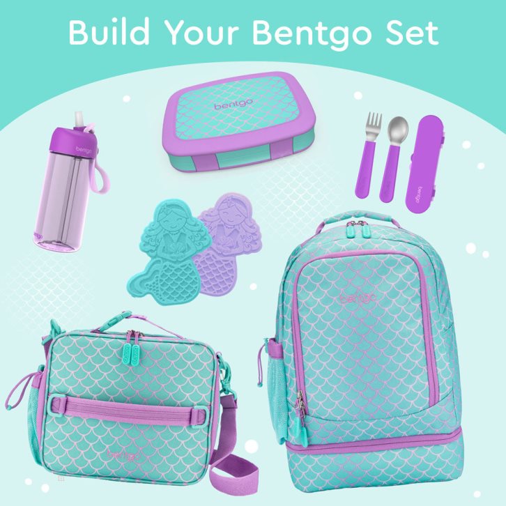 Mermaid Scales Bentgo Prints (2-Pack) Kids' Lunch Box USA | 085961PRL