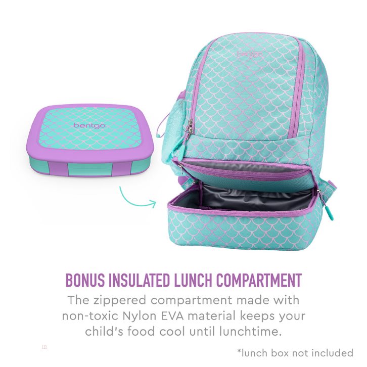 Mermaid Scales Bentgo Prints Lunch Bag Kids' 2-in-1 Backpack USA | 536741ZGD