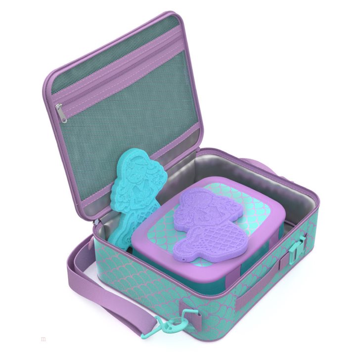 Mermaid Scales Bentgo Prints Lunch Box, Lunch Bag, & Ice Packs Kids' Lunch Set USA | 021874SBE