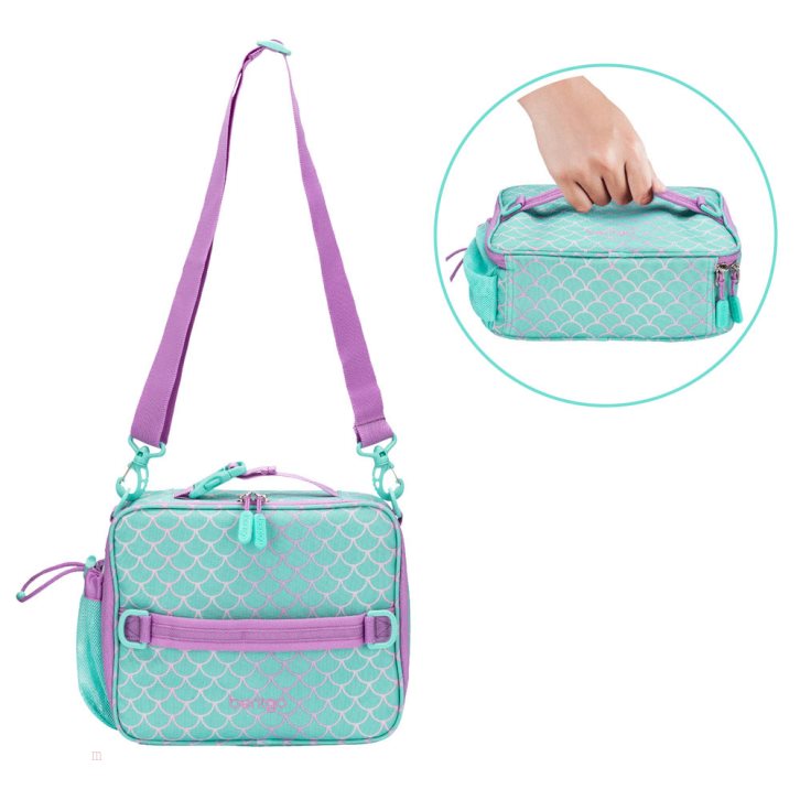 Mermaid Scales Bentgo Prints Lunch Box, Lunch Bag, & Ice Packs Kids' Lunch Set USA | 021874SBE