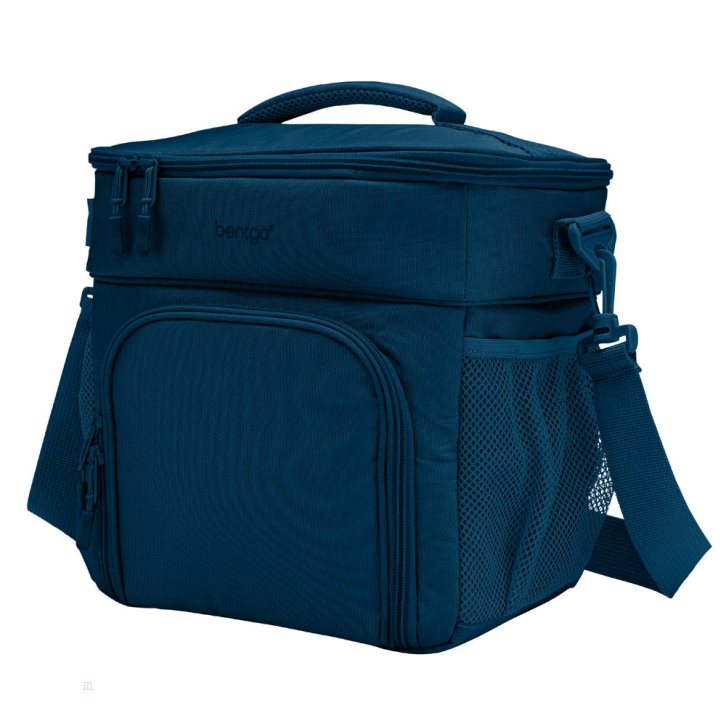 Navy Blue Bentgo Prep Deluxe Multimeal Adults Lunch Bag USA | 907215QLB