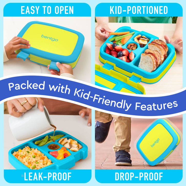 Orange Yellow Bentgo Kids' Lunch Box USA | 697504MSW