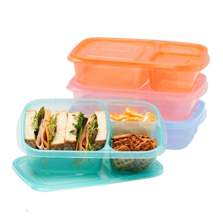 Pastels Bentgo Easyboxes 3-Compartment 8-Piece Set Adults Food Containers USA | 172846GAL