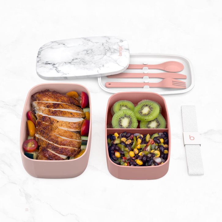 Pink Bentgo Classic (2-Pack) Adults Lunch Box USA | 897350IME