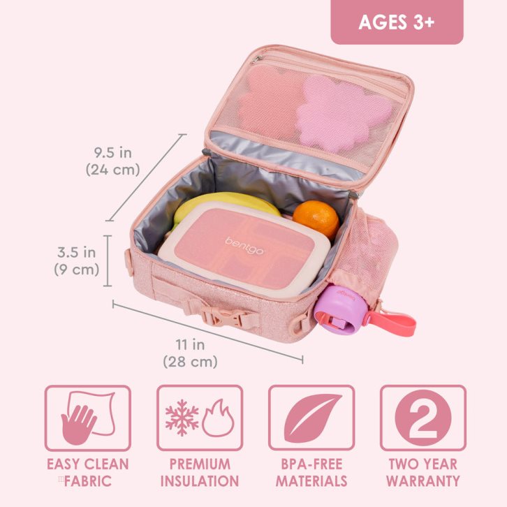 Pink Bentgo Kids' Lunch Bag USA | 920341PBU