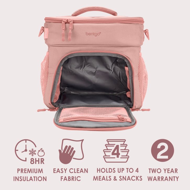 Pink Bentgo Prep Deluxe Multimeal Adults Lunch Bag USA | 431508WXF