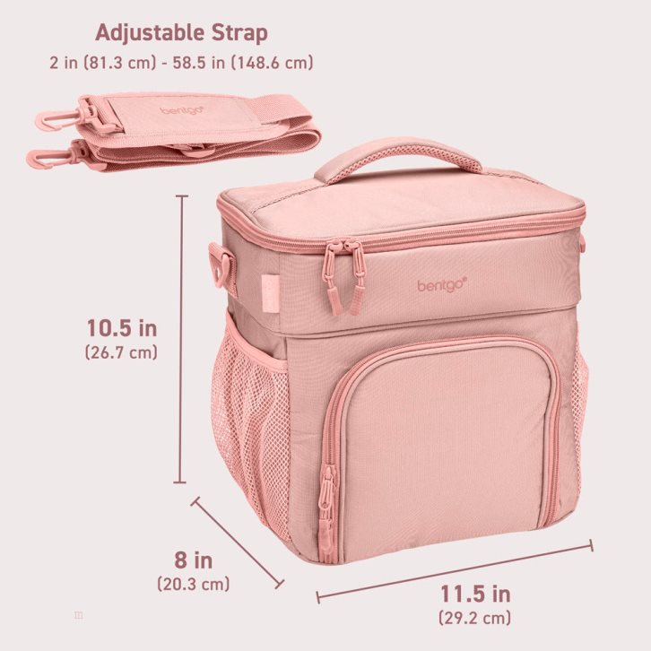 Pink Bentgo Prep Deluxe Multimeal Adults Lunch Bag USA | 431508WXF