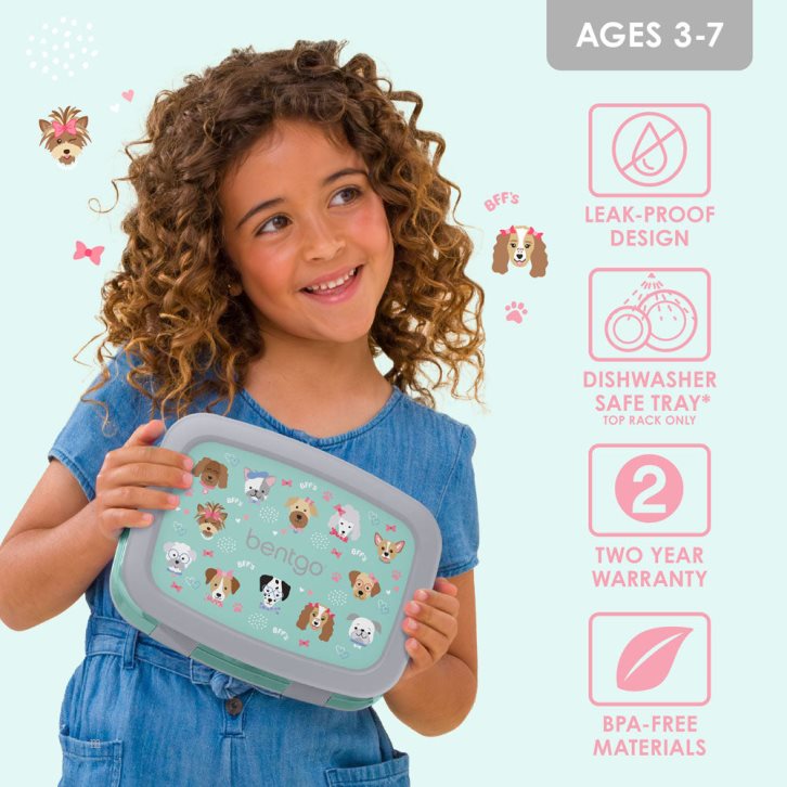 Puppy Love Bentgo Prints Kids' Lunch Box USA | 102596PBL