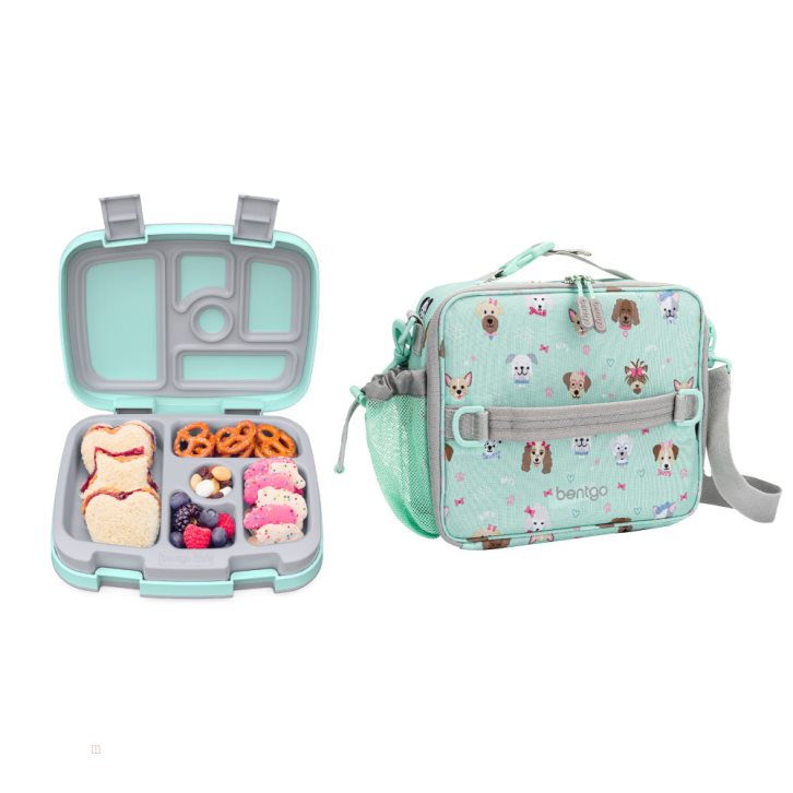 Puppy Love Bentgo Prints Lunch Box & Lunch Bag Kids\' Lunch Set USA | 872641WYR