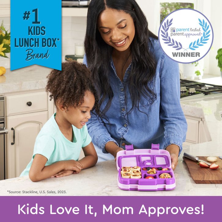 Purple Bentgo 2-Pack Kids' Lunch Box USA | 506173CRN