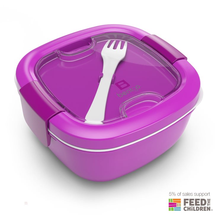 Purple Bentgo All-in-One Adults Salad Container USA | 408712SVE