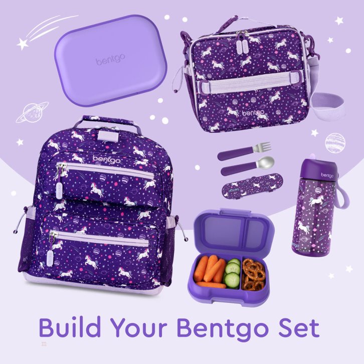 Purple Bentgo Chill (2-Pack) Kids' Lunch Box USA | 567081CBG