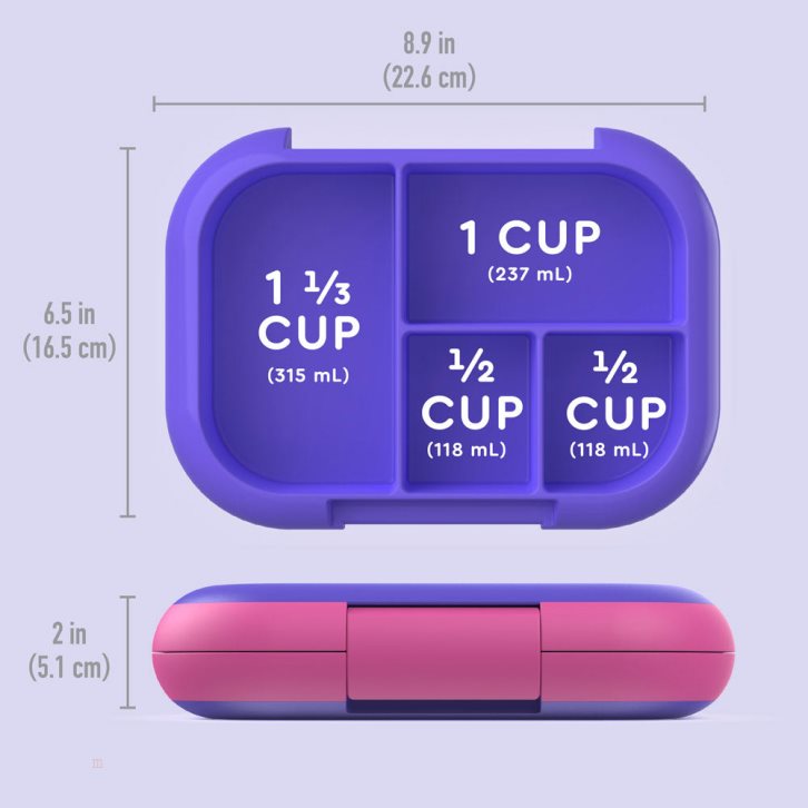 Purple Bentgo Chill Kids' Lunch Box USA | 140379YOD