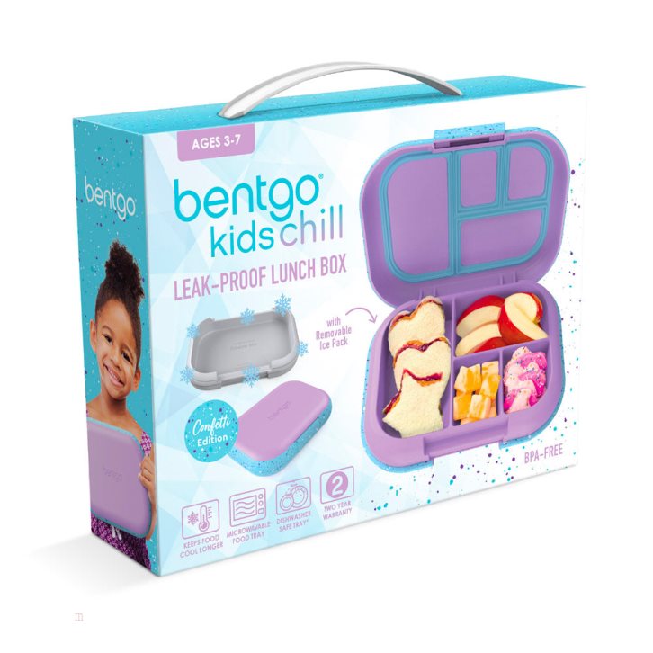 Purple Bentgo Chill Kids' Lunch Box USA | 706812KEP