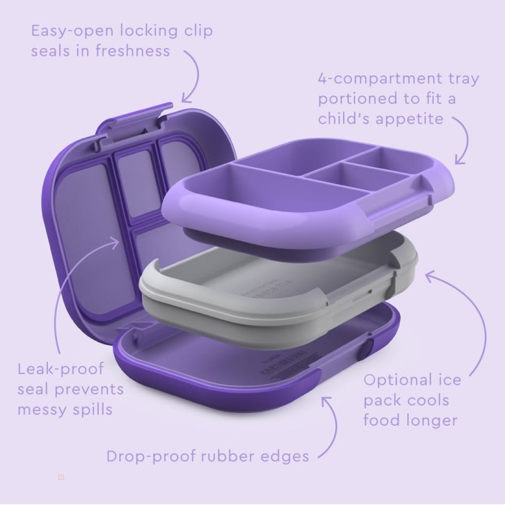 Purple Bentgo Chill Kids' Lunch Box USA | 942876RFU