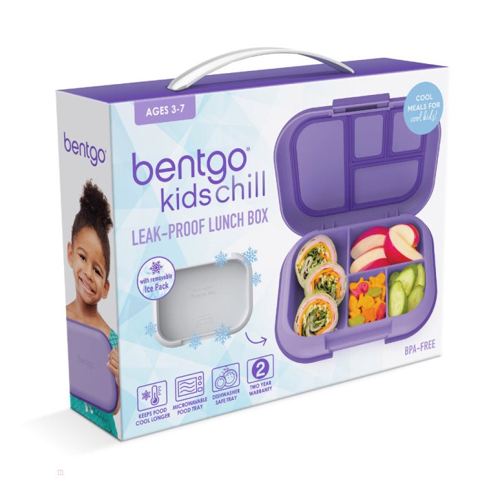 Purple Bentgo Chill Kids' Lunch Box USA | 942876RFU