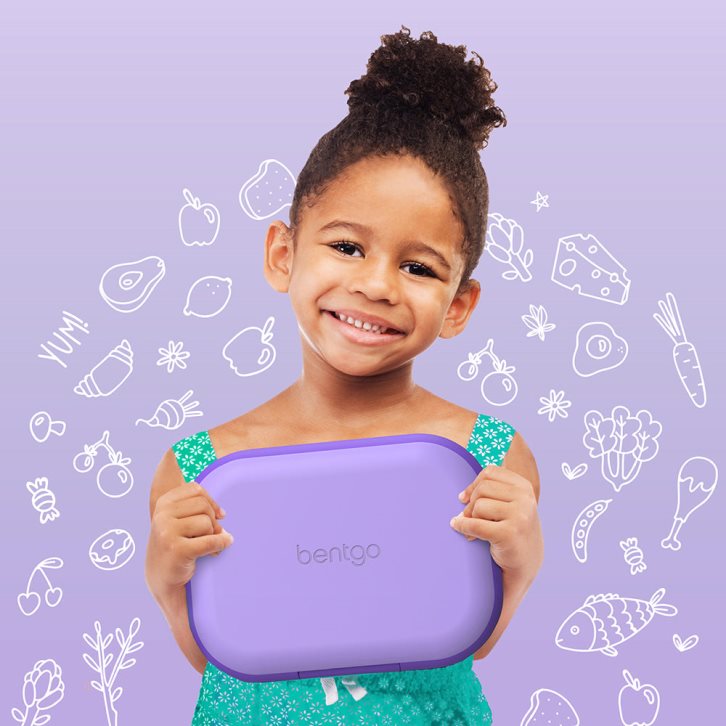 Purple Bentgo Chill Lunch Kids' Snack Box USA | 065384KVO