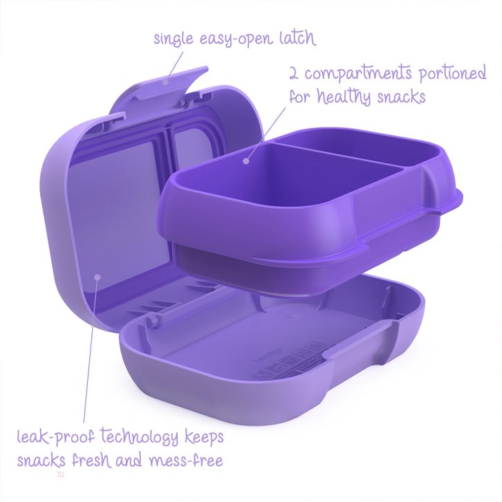 Purple Bentgo Chill Lunch Kids' Snack Box USA | 065384KVO