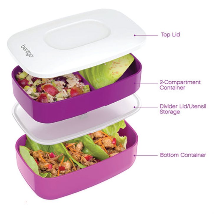 Purple Bentgo Classic Adults Lunch Box USA | 430681AHN