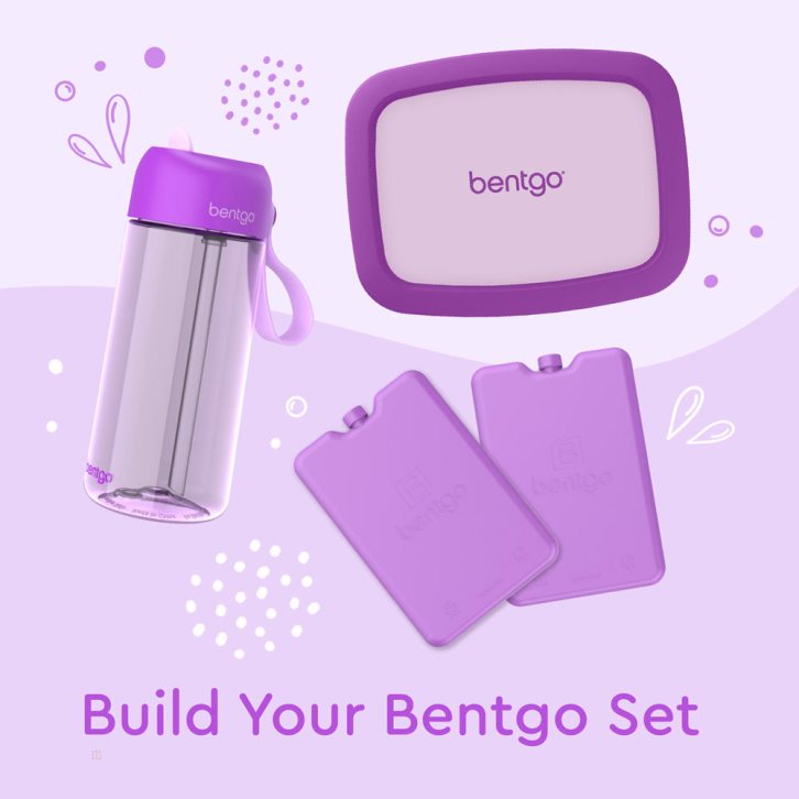 Purple Bentgo Kids' Water Bottle USA | 506279PWN