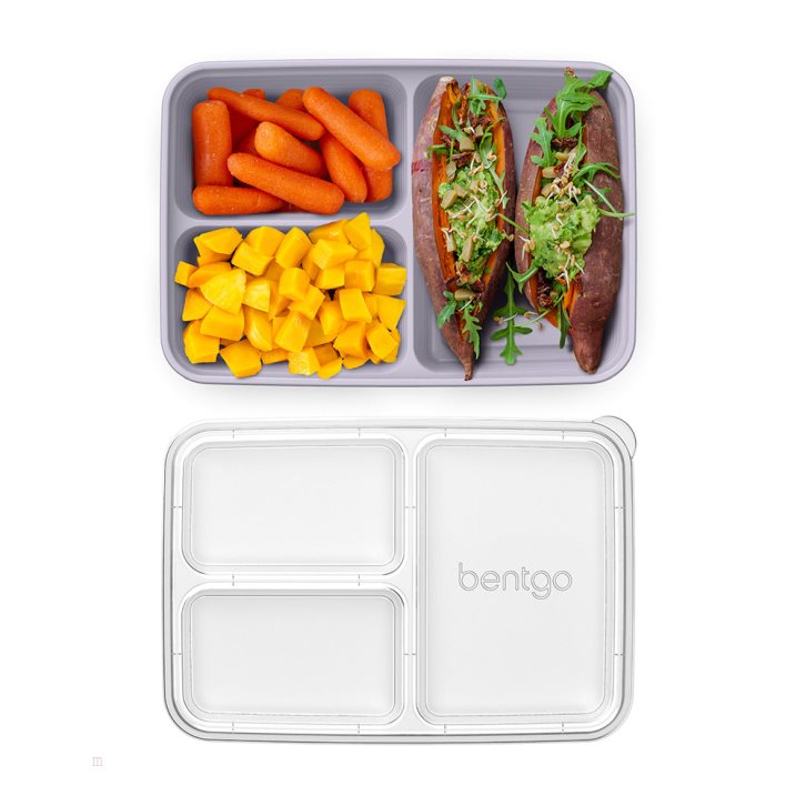 Purple Bentgo Prep 3-Compartment Adults Meal Prep Containers USA | 403851AXI