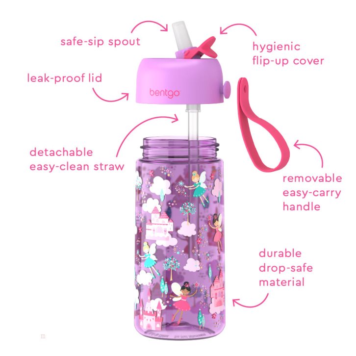 Rainbows Butterflies/Fairies Bentgo Prints Water Bottles Kids' Lunch Box USA | 190762DHV