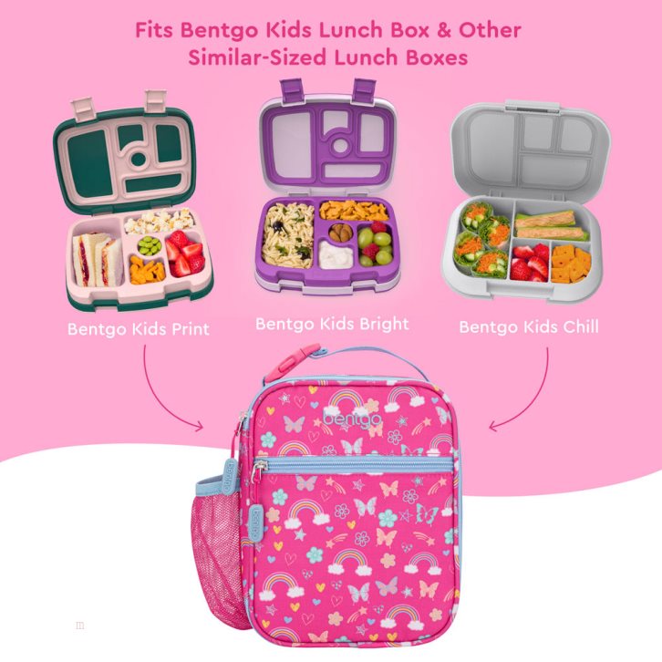 Rainbows & Butterflies Bentgo Insulated Lunch Tote Kids' Lunch Box USA | 920146BEO