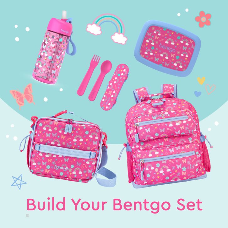 Rainbows & Butterflies Bentgo Prints Kids' Backpack USA | 846107YFM