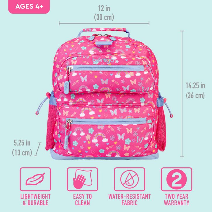 Rainbows & Butterflies Bentgo Prints Kids' Backpack USA | 846107YFM