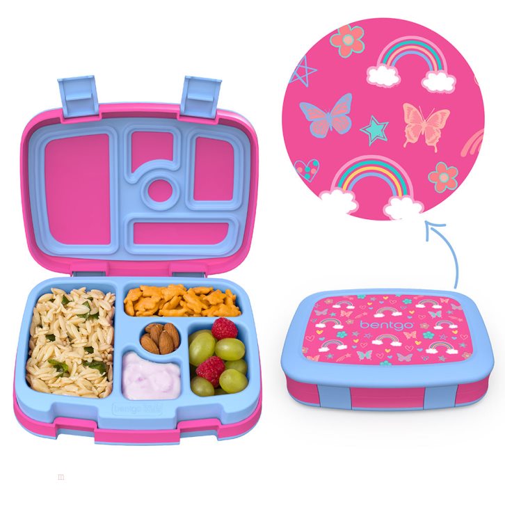 Rainbows & Butterflies Bentgo Prints Kids' Lunch Box USA | 957683GIB