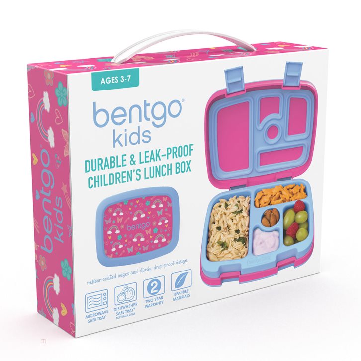 Rainbows & Butterflies Bentgo Prints Kids' Lunch Box USA | 957683GIB