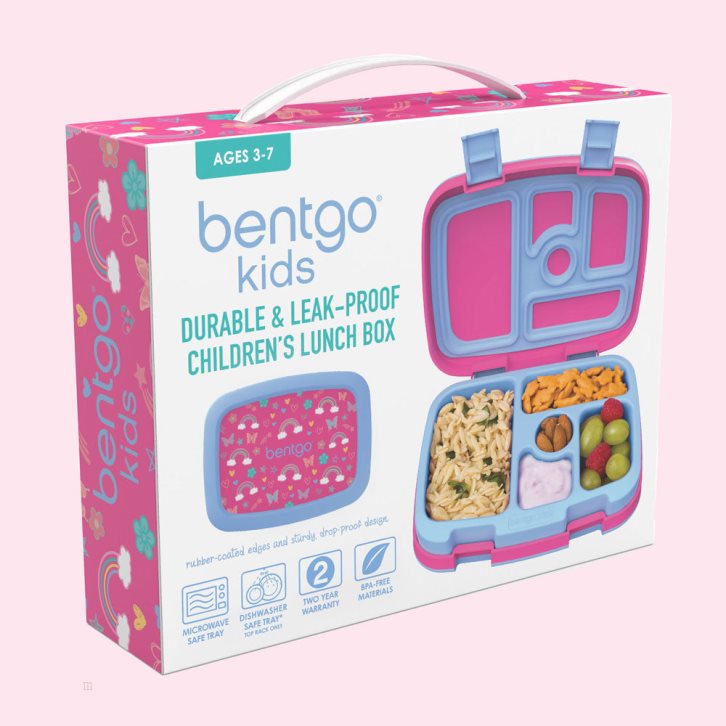 Rainbows & Butterflies Bentgo Prints Kids' Lunch Box USA | 957683GIB