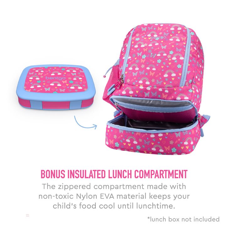 Rainbows & Butterflies Bentgo Prints Lunch Bag Kids' 2-in-1 Backpack USA | 865190MVU