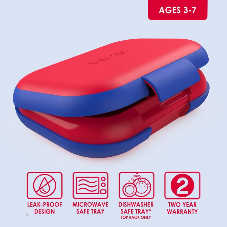 Red / Royal Bentgo Chill Kids' Lunch Box USA | 128543CWT