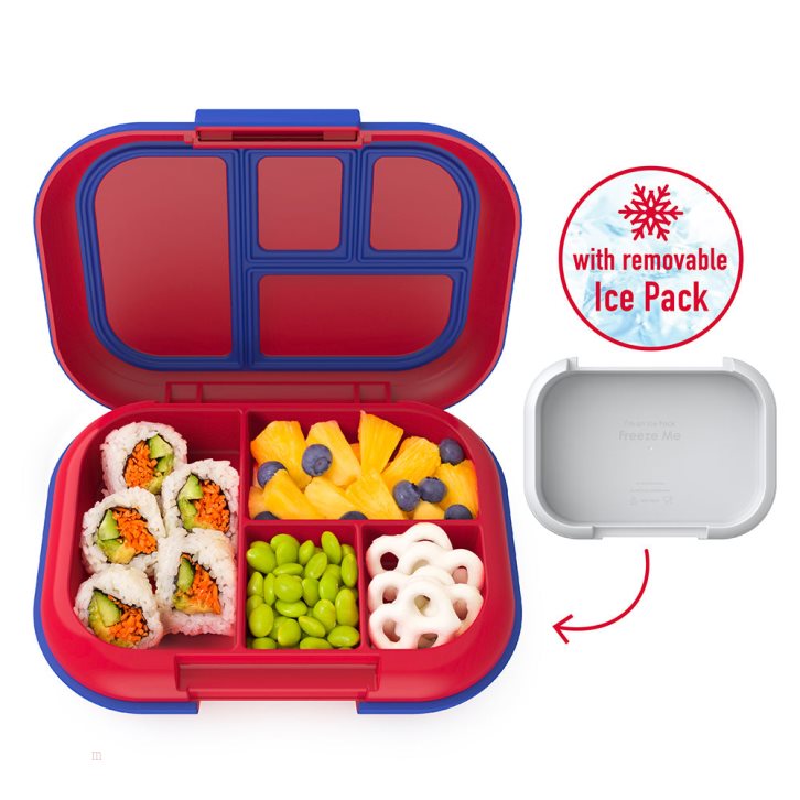 Red / Royal Bentgo Chill Lunch Kids' Snack Box USA | 285104DXQ