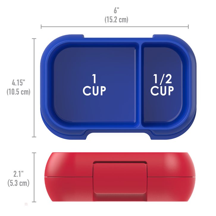 Red / Royal Bentgo Kids' Snack Container USA | 521709YCE