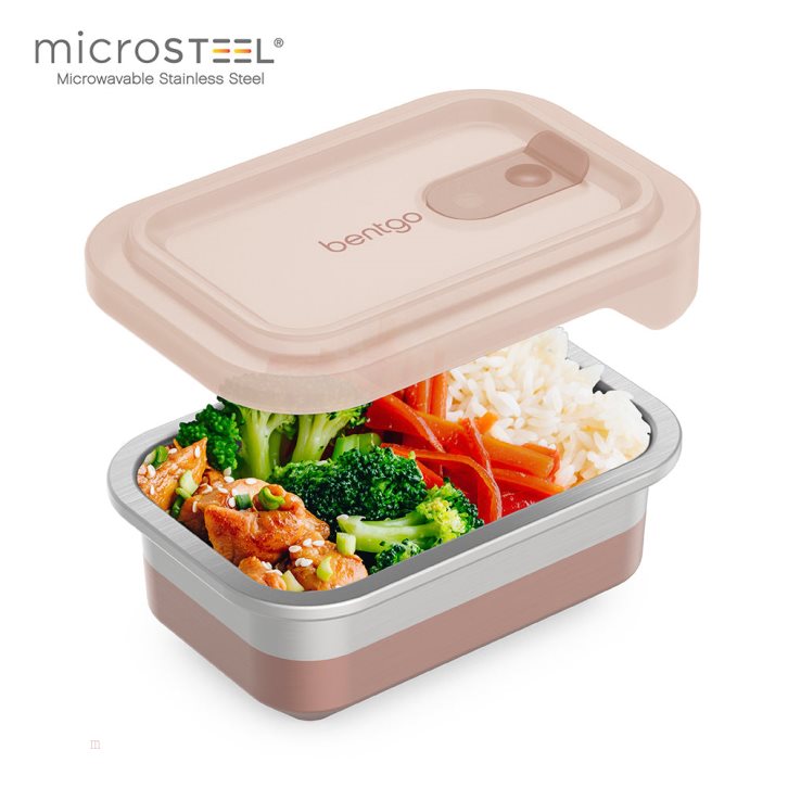 Rose Bentgo MicroSteel Heat & Eat Container Adults Lunch Box USA | 078532NRS