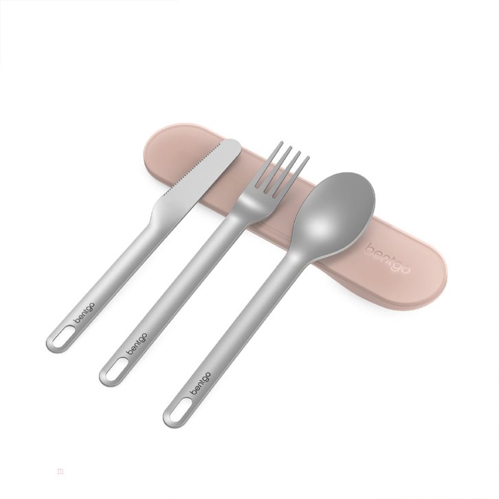 Rose Bentgo Stainless Steel Travel Utensil Set Adults Utensils USA | 168493KDO