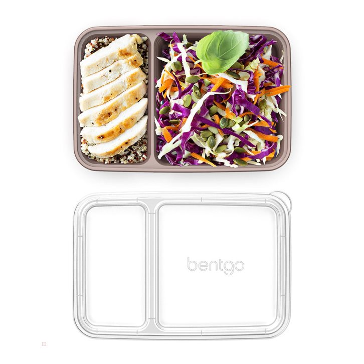 Rose Gold Bentgo Prep 2-Compartment Adults Meal Prep Containers USA | 148302IQD