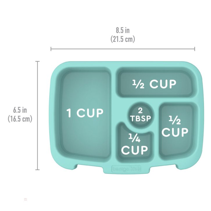 Sea Foam Bentgo Tray with Transparent Cover Kids' Trays & Covers USA | 401273APV