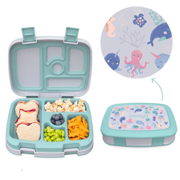 Sea Life Bentgo Prints Kids\' Lunch Box USA | 641580QCW