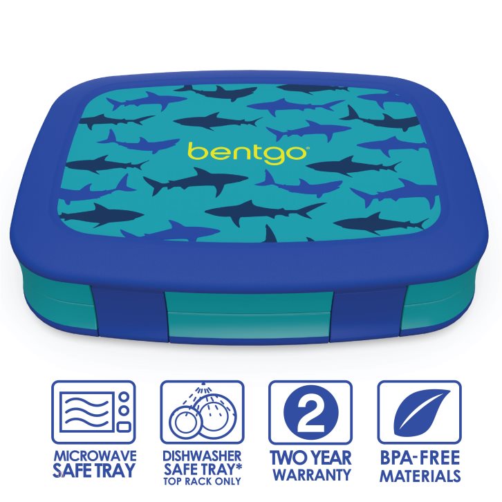 Sharks Bentgo Prints Kids' Lunch Box USA | 702185NLU