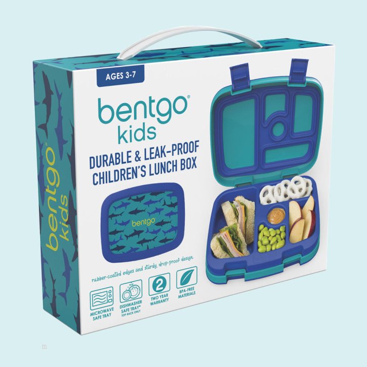 Sharks Bentgo Prints Kids' Lunch Box USA | 702185NLU