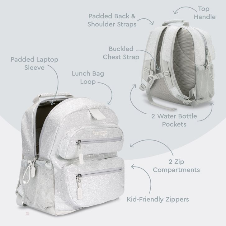 Silver Bentgo Kids' Backpack USA | 543701OLD